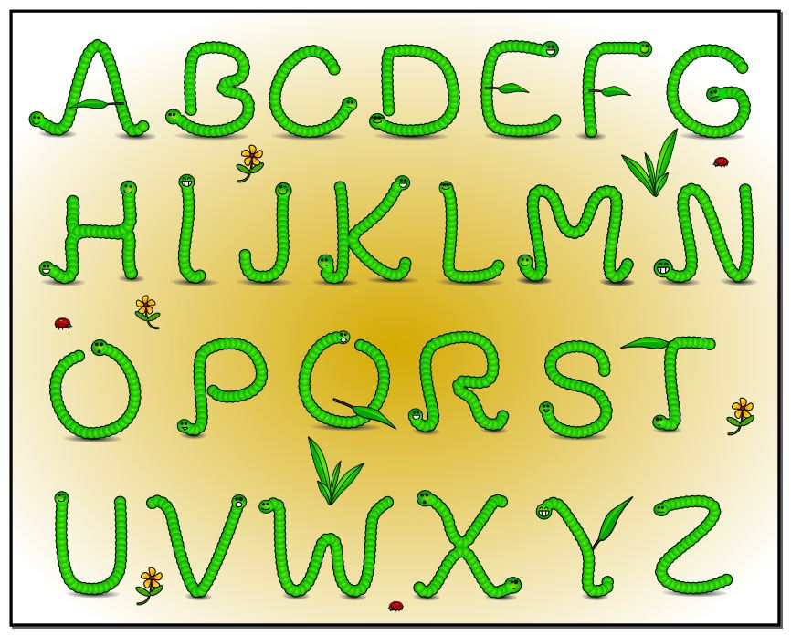 cool lettering alphabet. ALPHABET COOL LETTERS